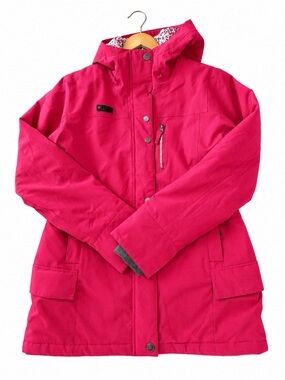 Roxy Hot Pink Insulated Hooded Ski Jacket Size Large